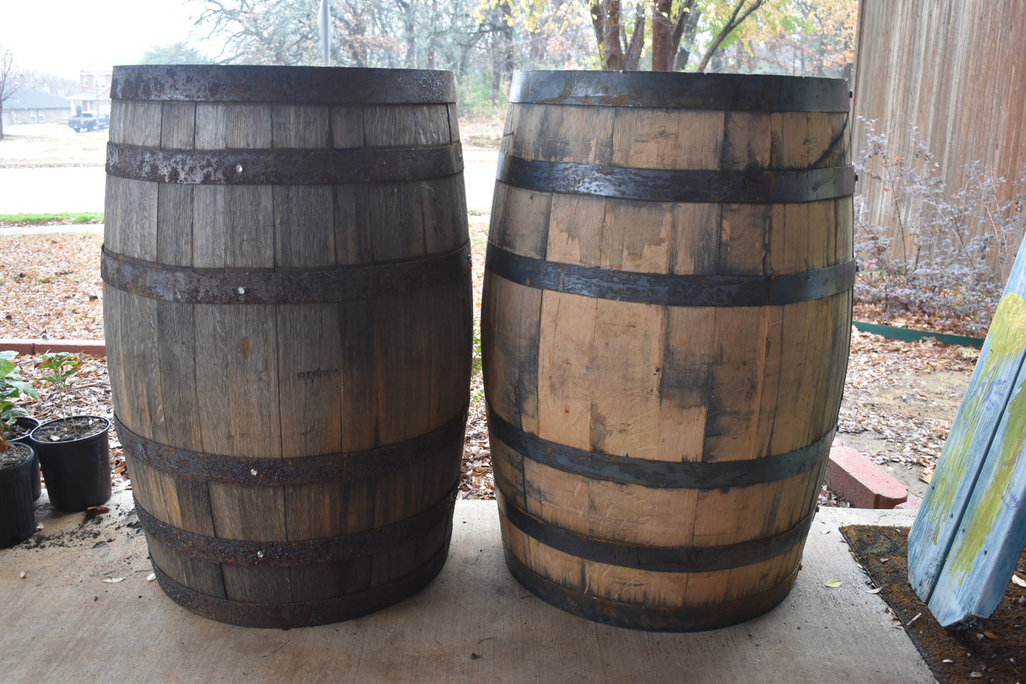 Whiskey and Bourbon Barrels